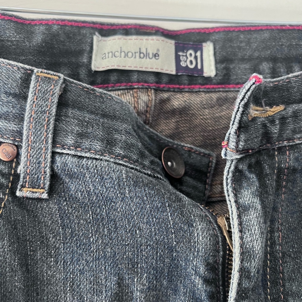 VTG Anchor Blue Straight Blue Jeans -  Y2K - Mens Size 32/30